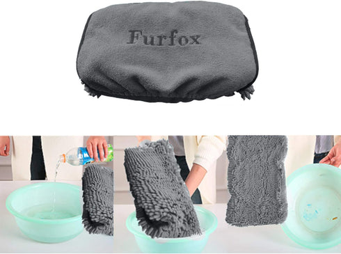 Absorbent Dog Towel, Microfiber Quick Drying Towel Machine Washable with Hand Pockets Pet Towel for Medium Large Dog 35 x 15''...