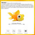 13.8" Goldfish Plush Stuffed Animal Soft Cute Goldfish Hug Doll Pillow Yellow...