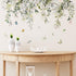 Hanging Vine Foral Window Clings Wall Stickers, PVC Double-Sided Flower Leaf Anti Collision Removable Window Decals, Window Decals for Home Party ...