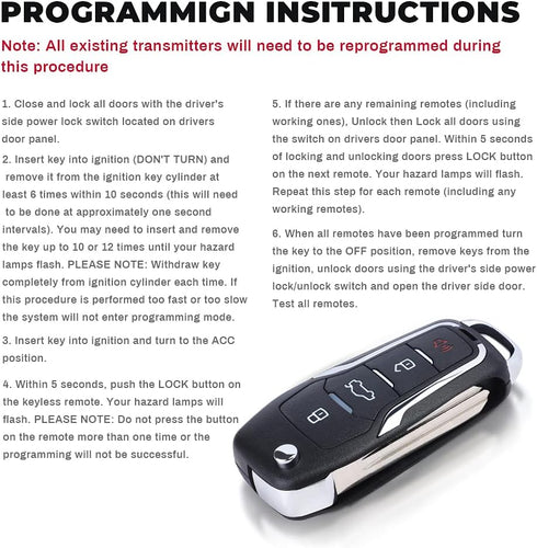 Upgraded Key Fob Keyless Entry Remote Control for Nissan Altima 350Z Armada Maxima Quest Sentra/Infiniti EX35 FX35 FX45 G35 I35 Q45 QX56 FCC ID KB...