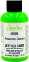 Angelus Neon Acrylic Leather Paint for Shoes, Boots, Jackets, Art, Customizing, Sneakers, Bags, & More – Amazon Green – 4oz...