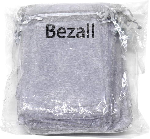 100Pcs Organza Bags with Drawstring 4x6 Inches, Small Mesh Jewelry Candy Pouches Wedding Party Christmas Favor Gift Bags (Gray)...