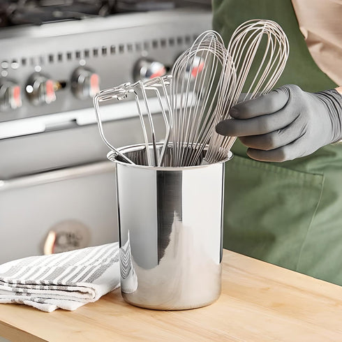 OCS Parts 6.75-Inch Kitchen Utensil Holder | Stainless Steel Dishwasher Safe Kitchen Countertop Organizer...