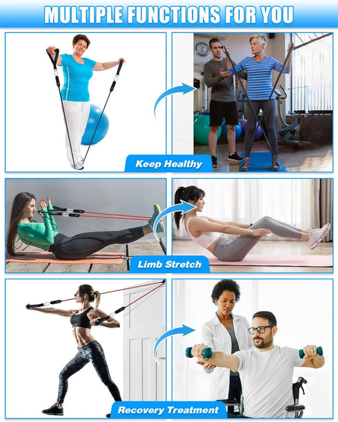Brebebe Door Anchor Strap for Resistance Bands Exercises, Multi Point Anchor Gym Attachment for Home Fitness, Portable Door Band Resistance Workou...