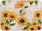 Qilmy Sunflowers Dish Drying Mat Water Absorption Tableware Drying Mat for Kitchen Countertop Home Decoration, 16 x 18 Inch Non Slip Dish Mats, He...