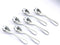 Knork Stainless Steel Demitasse Spoon (Set of 6), Shiny Gloss Silver, Tiny Coffee-Appetizer Specialty Spoons...