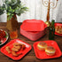 Ruby Red Square Dessert Plates - 7" (Pack Of 16) - Premium Quality Paper - Perfect For Parties & Events...