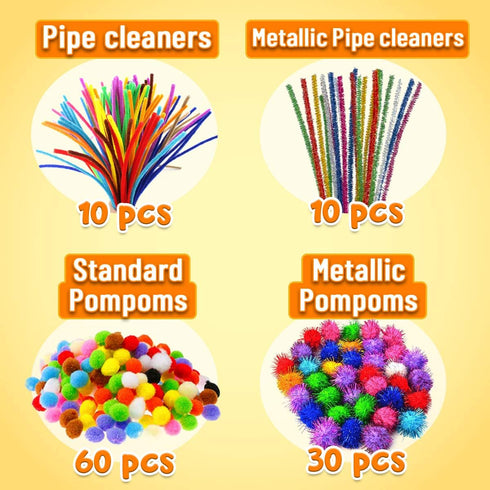 Goodyking Arts and Crafts Supplies for Kids - All in One Kids Crafts Toddler Activities Kids School Supplies Age 4 5 6 7 8 Years Old Craft Art Sup...