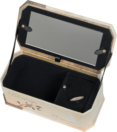 Cottage Garden God Grant Me Serenity Prayer Tree Branch Jewelry Music Box Plays Amazing Grace...