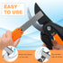 3PCS Garden Tool Sharpener, 2PCS Double-Sided Diamond Knife Sharpener/ 1PCS Retractable Diamond Sharpening Rod, Blade Sharpener Stone Pocket Knife...
