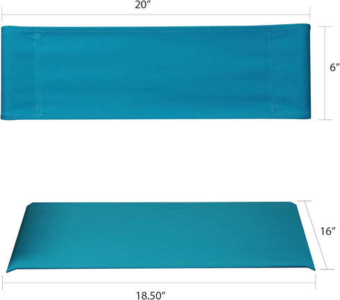Casual Home Director Chair Canvas, 18.5"W x 16"D, Turquoise...