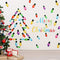 91 Pieces Christmas Wall Stickers Christmas PVC Merry Christmas Lights Bulb Wall Decals for Christmas Decoration...