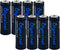 14430 3.2 Volt Rechageable Solar Battery - 4/5AA 500mAh LiFePO4 Battery for Outdoor Solar Lights,Tooth Brush, Shaver (8)...