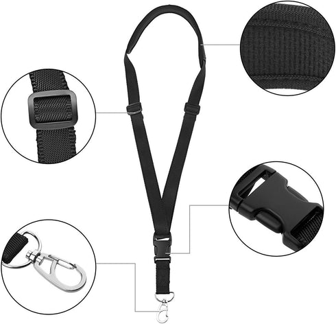 TXEsign Adjustable and Detachable Remote Controller Lanyard Padded Neck Strap for DJI Drone Phantom 3 4 Pro Inspire 1 (Black)...