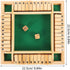 Kisangel Wooden Four-sided Flop Games Digital Wooden Board Game Parent-Child Board Game Educational Toys for Kids (Green)...