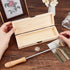 OLYCRAFT Plain Unfinished Wood Box Jewelry Box Unfinished Wooden Artist Tool And Brush Storage Box Wood Pencil box Small Case with Locking Clasp f...