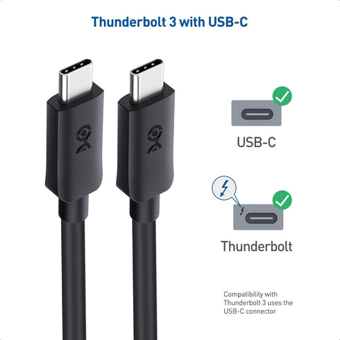 Cable Matters 20Gbps USB C to USB C Monitor Cable 3 ft / 0.9m with 4K 120Hz & 8K 30Hz, 240W Power Delivery, USB C Video Cable/USB C Display Cable ...
