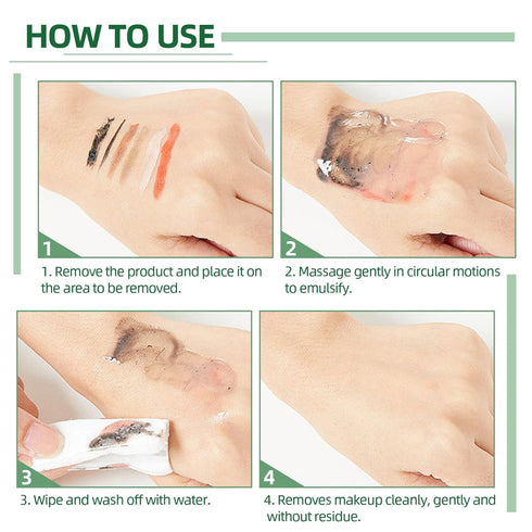 Hydrating Aloe Cleansing Gel Makeup Remover, Daily Facial Cleanser Mild Nourishing Facial Gentle Makeup Remover, Melting To Oil For Eyelash Extens...