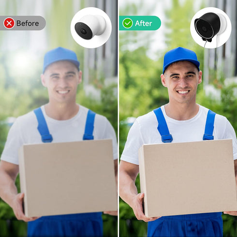 OLAIKE Anti-Drop and Anti-Theft Mount for Google Nest Cam Outdoor/Indoor,Battery-2nd Gen, Anti-Glare/Waterproof Nest Camera Mount Cover, Not Affec...