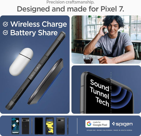 Spigen Tough Armor Designed for Pixel 7 Case (2022) - Black......