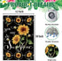 Summer Sunflowers Garden Flags for Outside 12x18 inch Double Sided, Seasonal You Are My Sunshine Yard Flags, Small Spring Decor Farmhouse Outdoor ...