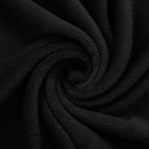 Pro Goleem Fleece Baby Blanket with 2 Inch Satin Trim Soft Anti-Static Plush Blanket for Boys and Girls Christmas Baby Gifts for Babies Black 30''...