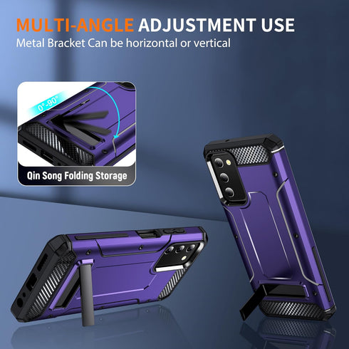 Galaxy A03S Case for Samsung Galaxy A03S Case Military Grade Drop Shockproof with Metal Kickstand Stand Armor Protective Case for Galaxy A03S Phon...