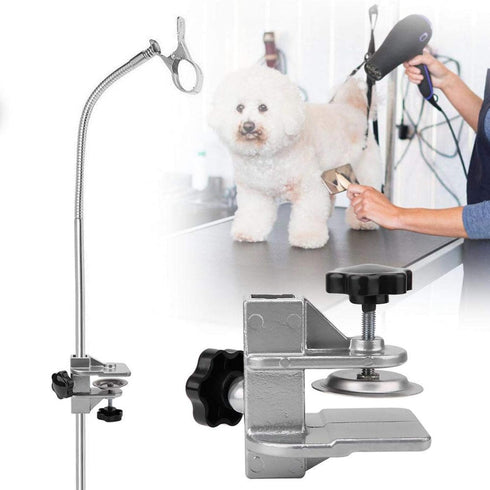 EVTSCAN Pet Grooming Table, Clamp Metal Dog Grooming Table Arm H Bar Clamp Holder Aid Accessory Hair Dryer Clamp Clip Holder(2.3 * 2.3cm)...