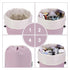 Barrel Drawstring Makeup Bag Travel Cosmetic Bag Large Toiletry Organizer Waterproof for Women (Large, Dusty Rose)...