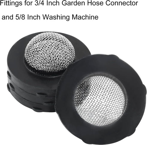 30pcs Stainless Steel Garden Hose Screen Filter, Pressure Screen Washer Hose Filter with 50 Mesh for 3/4" Garden Hose Faucet Inside Fittings, Hose...