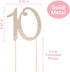 10 Cake Topper - Premium Rose Gold Metal - 10th Birthday or Anniversary Party Sparkly Rhinestone Decoration Makes a Great Centerpiece - Now Protec...