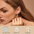 IRONBOX 12Pairs 14K Gold Plated Huggie Hoop Studs Earrings Set for Women Small Dainty Minimalist Chain Earrings Cartilage CZ Ball Earring Sets for...