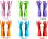 4 Pair Waterproof Reusable Dishwashing Nitrile Gloves for Car-washing Laundry Household Cleaning Medium...