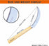 SHANFEEK Grass Sickle with Sawtooth Japanese Weeding Hoe Weeding Tools for Garden High Toughness Stainless Steel with Hard Solid Wood Handle(Yello...