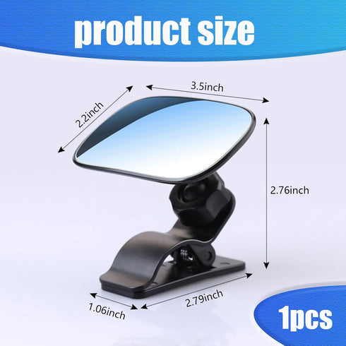 1 PC Car Interior Baby Viewing Mirror, Large Field of View Curved Mirror No Need to Look Back, Sun Visor Clip-on Installation Multiangle Adjustabl...
