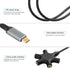 GINTOOYUN USB A/C Male to 5-Port 3.5mm Female Headphone Audio Splitter 5 Jack 3.5mm Stereo Music Sharer 1 Male and 5 Female Splitter Phone Compute...