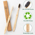 Biodegradable Bamboo Toothbrushes, 10 Piece BPA Free Soft Bristles Toothbrushes, Natural, Eco-Friendly, Green and Compostable...