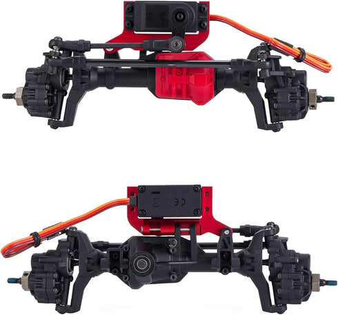 AMK TRX4 Servo Mount, Aluminum TRX4 SOA Mount 4-link Suspension for 1/10 RC Crawler TRX4 Sevro On Axle Mount Upgrades (Red)...