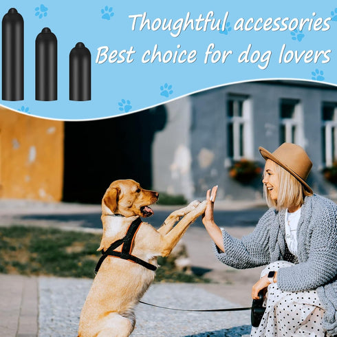 24 Pcs Dog Shock Collar Rubber Tips, Dog Prong Collar Silicone Cover Accessories, Training Rubber Tips Column, Silicone Sleeves for Dog Bark Colla...