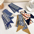 Retro small silk scarf girl heart spring and summer narrow ribbon headband headband bag decoration long scarf headdress (blue hair band 5pcs)...