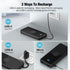 Portable Charger with Built in Cables,High Speed Power Bank 10000mAh Travel Battery Pack 5 Outputs 3 Inputs Portable Phone Charger Backup Battery ...