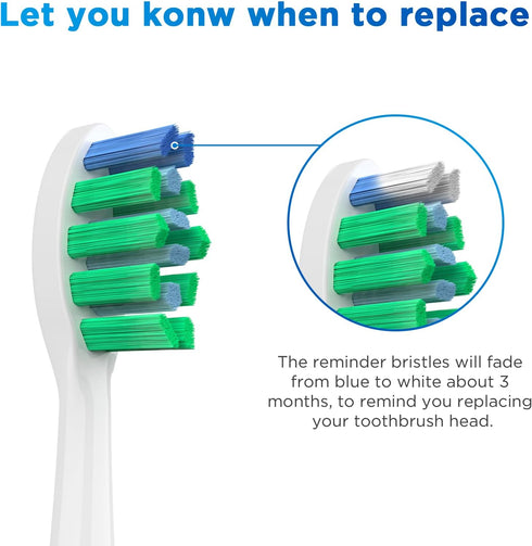 Replacement Brush Heads for 2023 Waterpik Sensonic Toothbrush, with Covers, Compact, White, 4 Count...