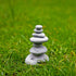 OwMell Balanced Stones Cairn Statue Garden Decor, Stacked Zen Rock Stone Decor, Small Fish Tank Decoration, Micro Landscape Decor 3.7"...