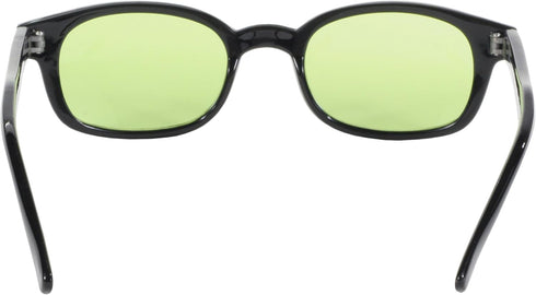 Pacific Coast Original KD's Biker Sunglasses (Black Frame/Green Lens)...