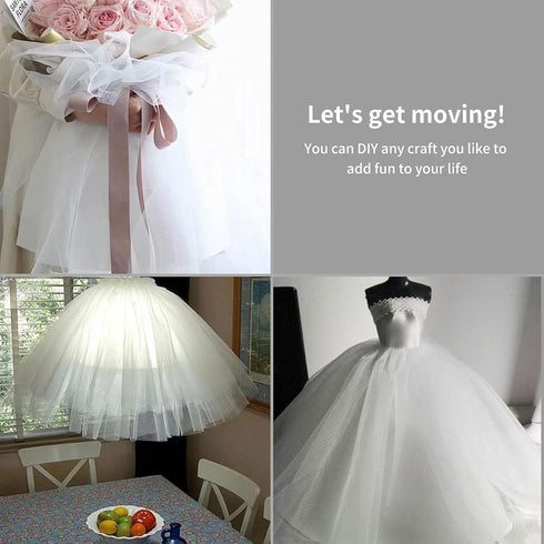 54" by 10 Yards Glitter Tulle Fabric Rolls for Wedding Birthday Party Baby Shower Decoration Tutu Tulle Bolt Ribbons DIY Sewing Crafts - Light Blu...