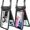 Niveaya Double Space Waterproof Phone Pouch - 2 Pack, Waterproof Phone Lanyard Case with iPhone 15/14/13/12 Pro Max/Pro/8 Plus, Galaxy S22/S21/S20...