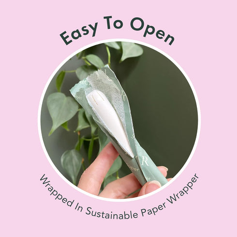 Rael Tampons, Compact Applicator Tampon Made with Organic Cotton - Tampons, Regular Absorbency, BPA-Free, Chlorine Free, Leak Locker Technology (3...