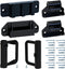 Retractable Baby Gate Replacement Parts (Black) Retractable Dog Gate Hardware Full Set Wall Mounting Accessories with Brackets Anchors and Screws ...