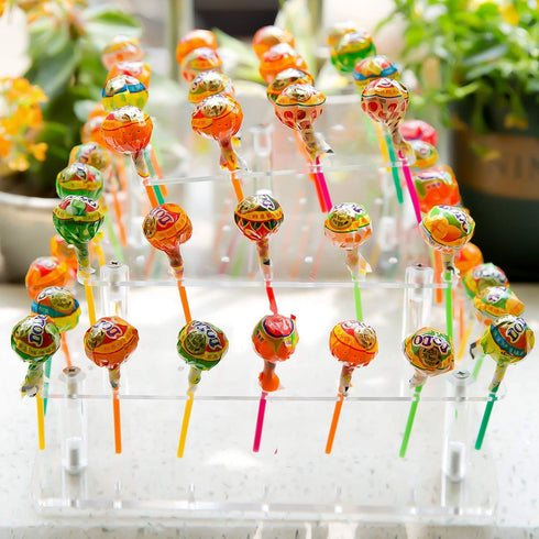 KINJOEK 56 Holes 3 Tier Acrylic Cake Pop Stand, Square Clear Cake Pop Holder, Lollipop Candy Stick Display for Party Birthday Weddings Christmas A...