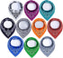 Maiwa 10 Pack Baby Triangle Bandana Bibs for Boys Girls for Drool Teething Eating with Snaps...